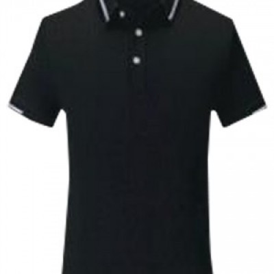 SKP026 Manufacturing short-sleeved POLO shirt Fashion design color collar POLO shirt POLO shirt center detail view-5